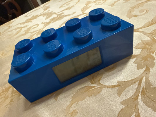 Lego clock blue Alarm clock