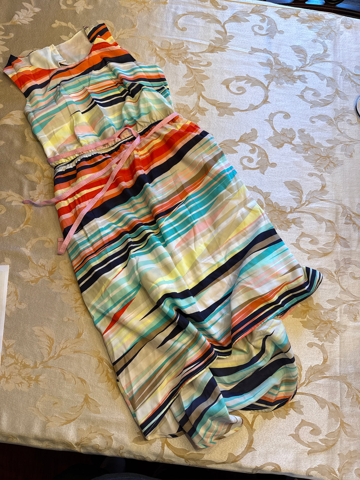 Multi stripe maxi VGUC Sundress - size Youth - 14 (XL)