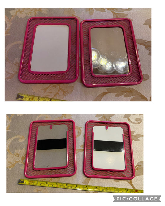 Pink magnetic set Mirror & whiteboard