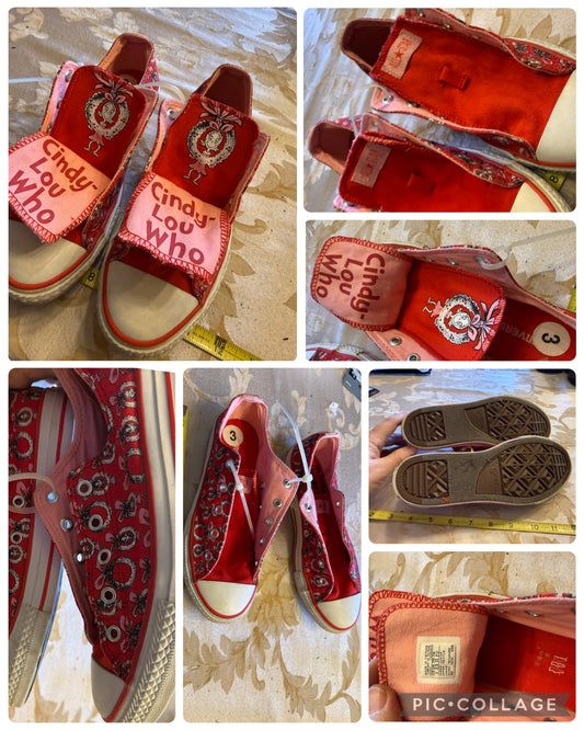 NIB stride rite lowtops Cindy Lou Who red - size Shoes - Kids 3