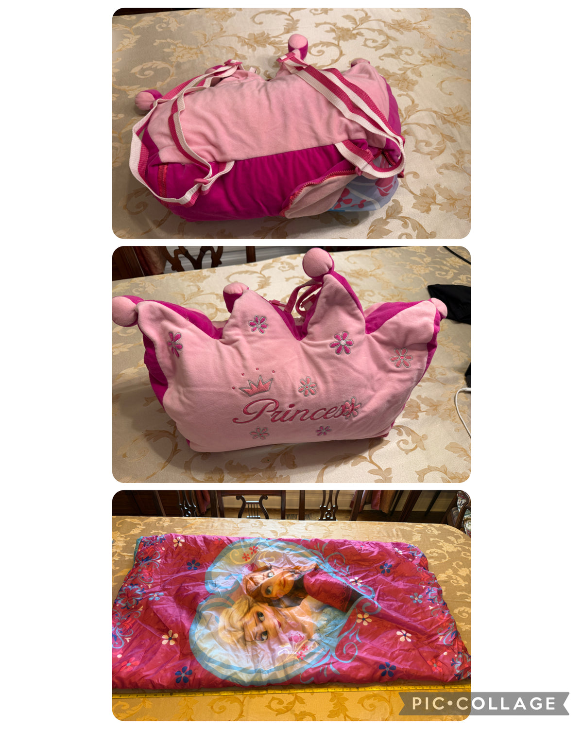 Small ch sleeping bag princess backpack case