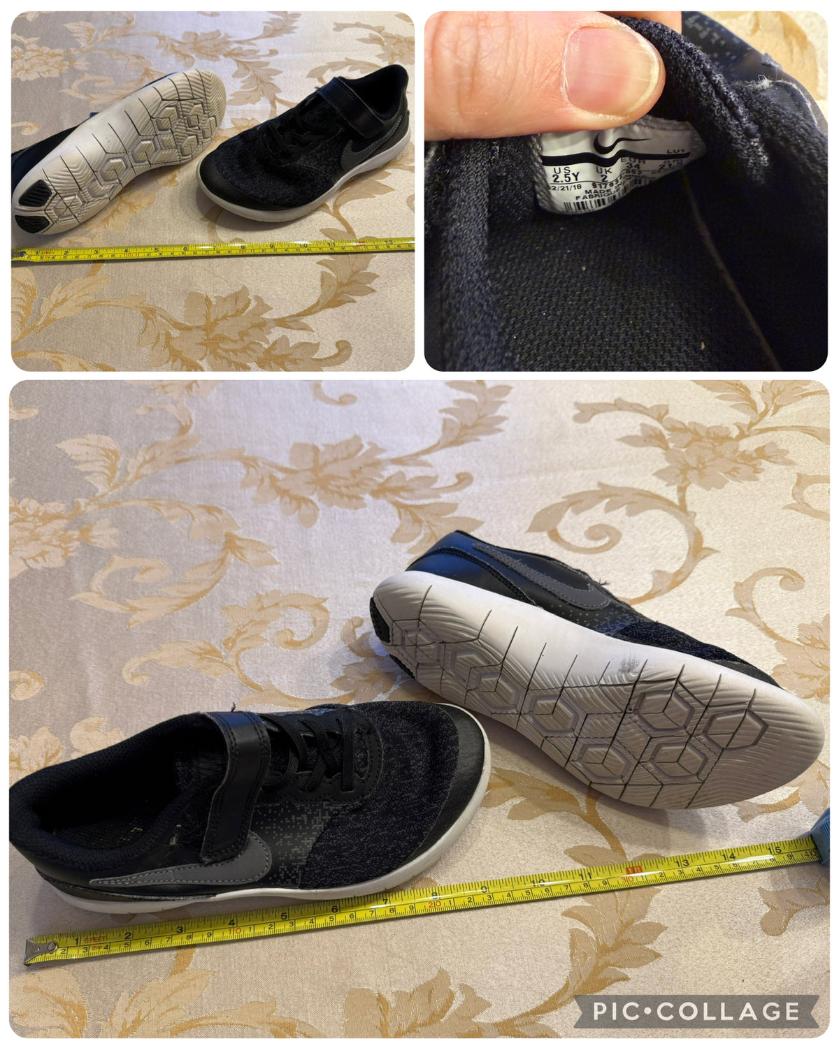 Black Nike gym shoe VGUC - size Shoes - Kids 2 1/2