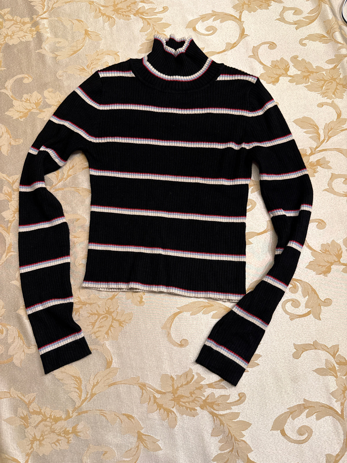 Black stripe sweater Fitted VGUC - size Junior - S (3/5)