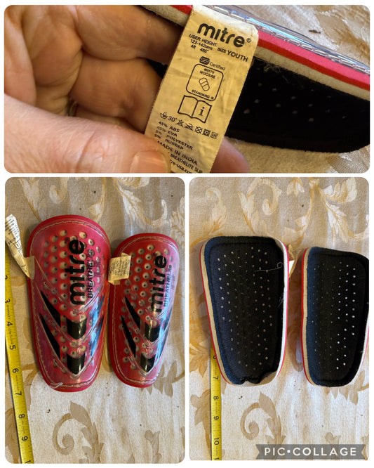 Insert shin guards Youth red
