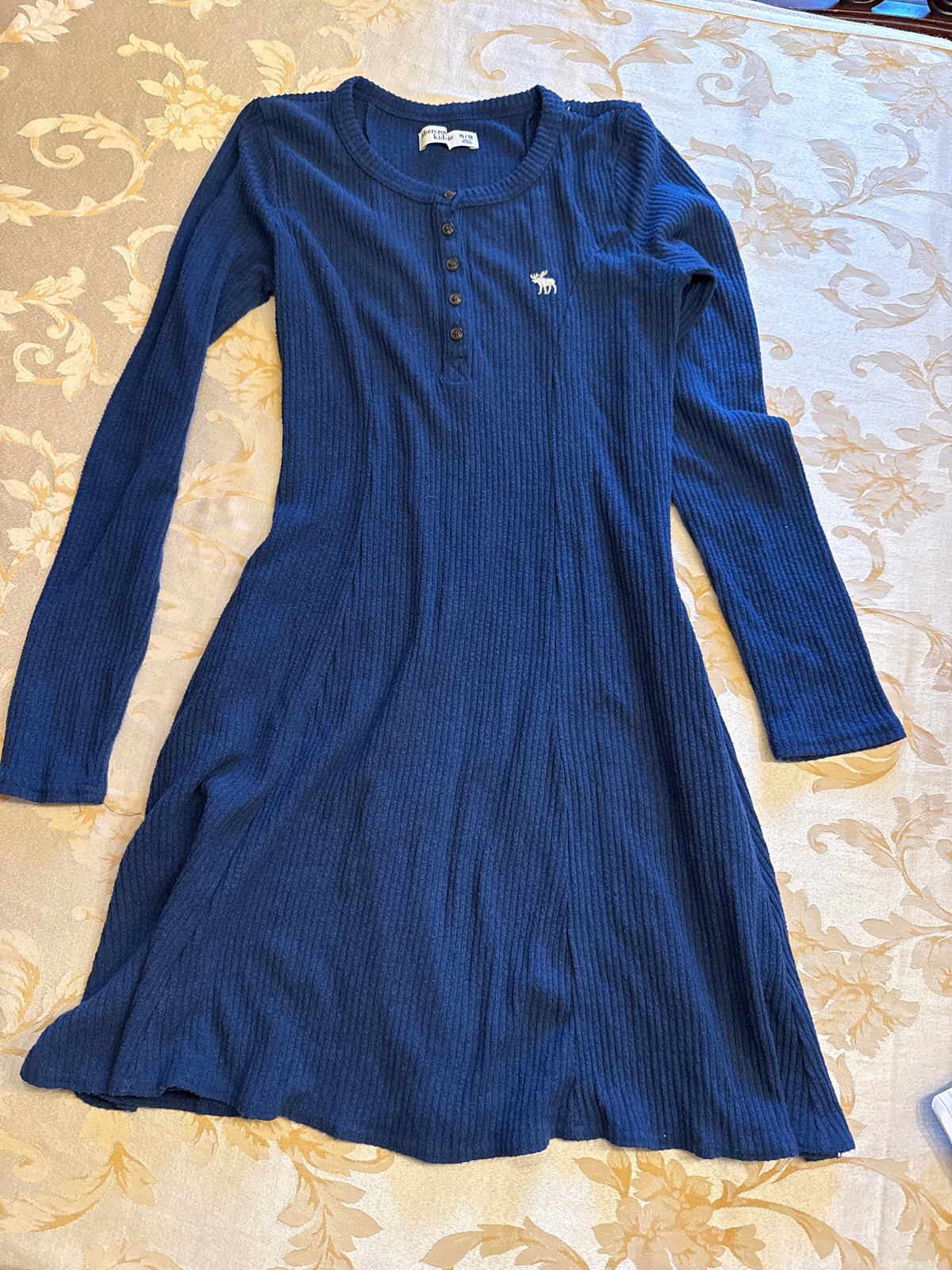 Abercrombie, navy l/s Stretchy cozy VGUC - size Youth - 16 (XL)