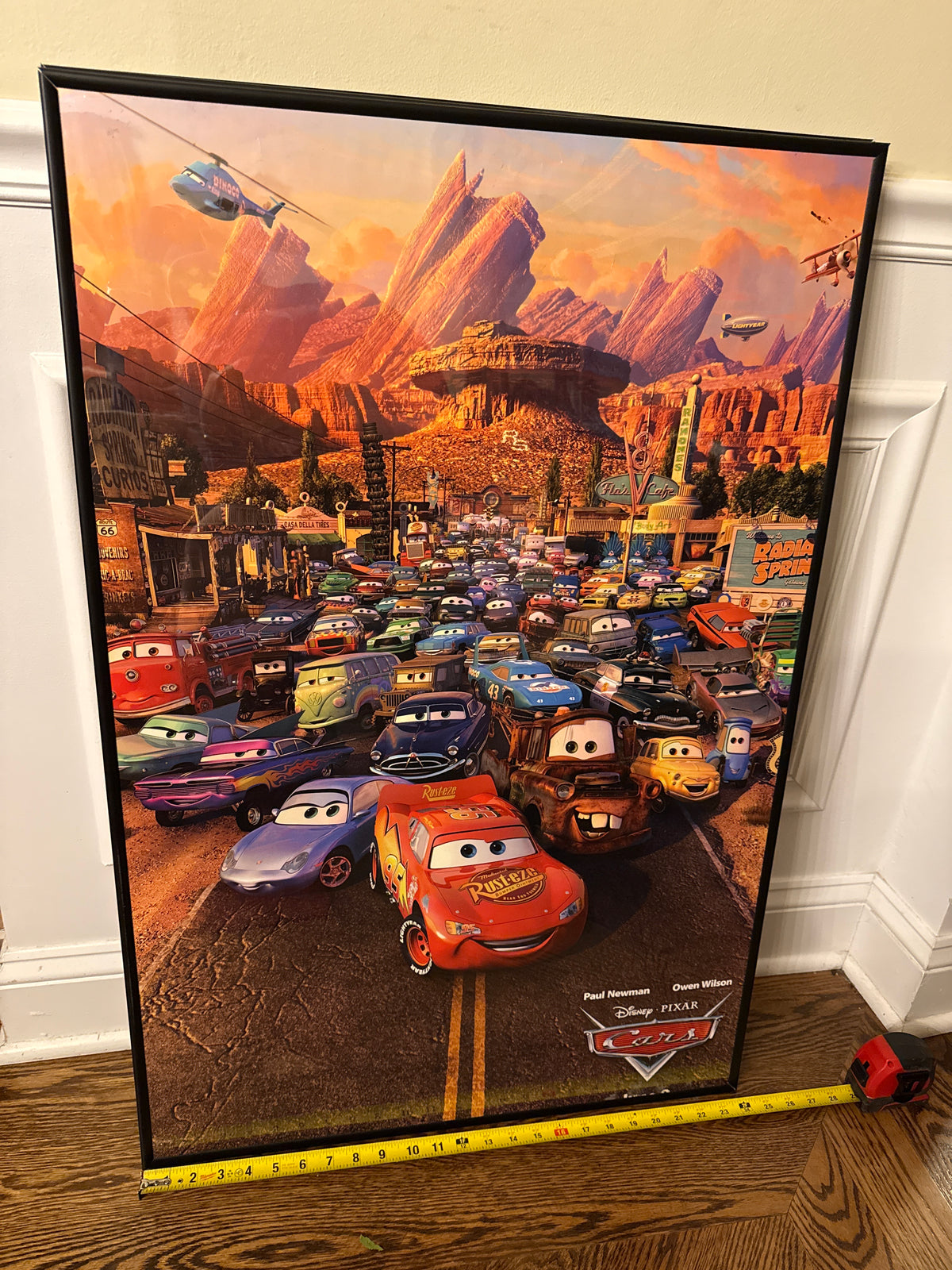 Framed Cars poster VGUC 24x36