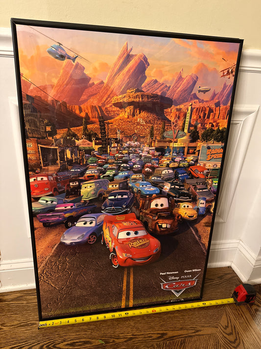 Framed Cars poster VGUC 24x36