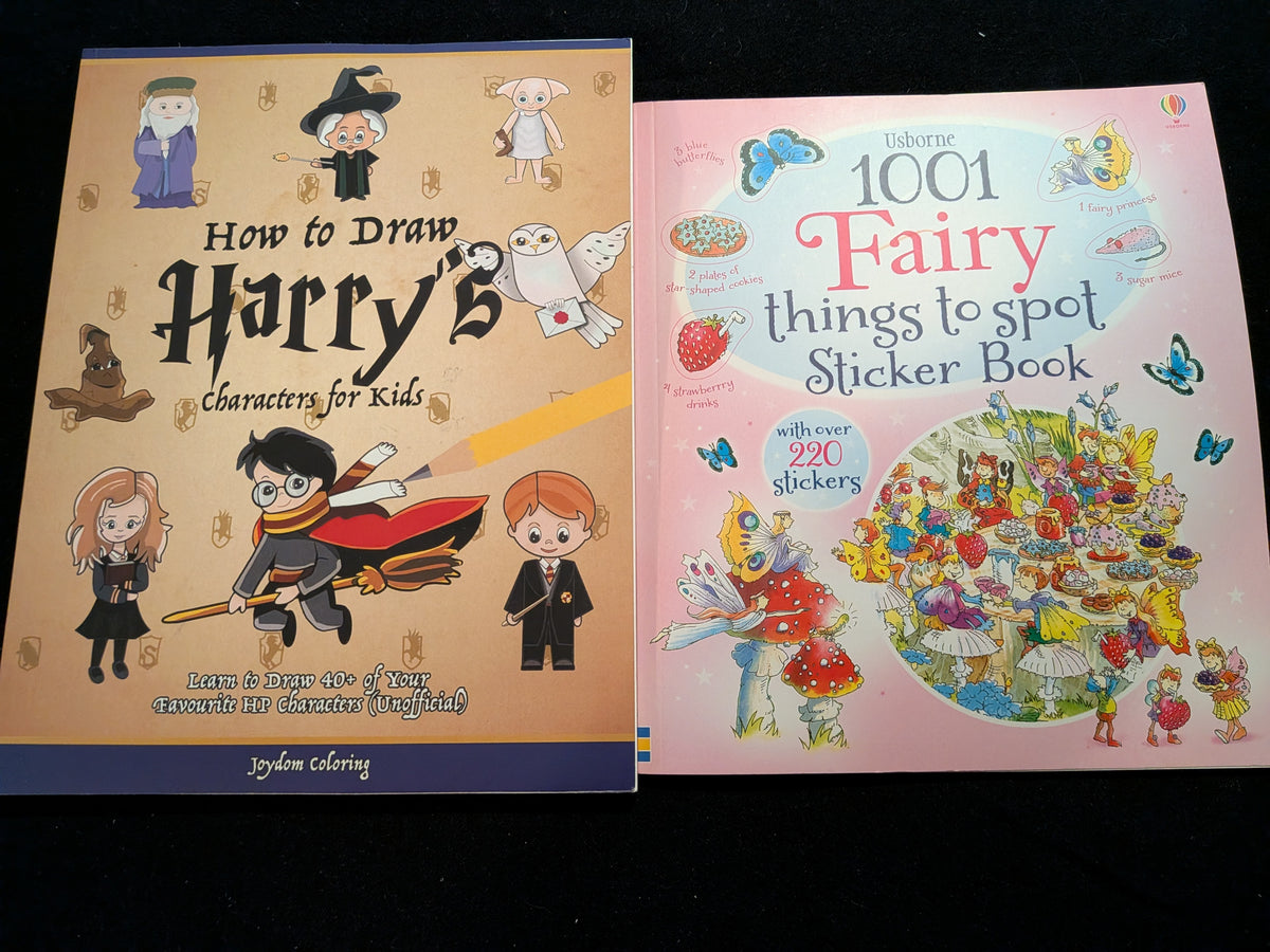 2 activity books Unused