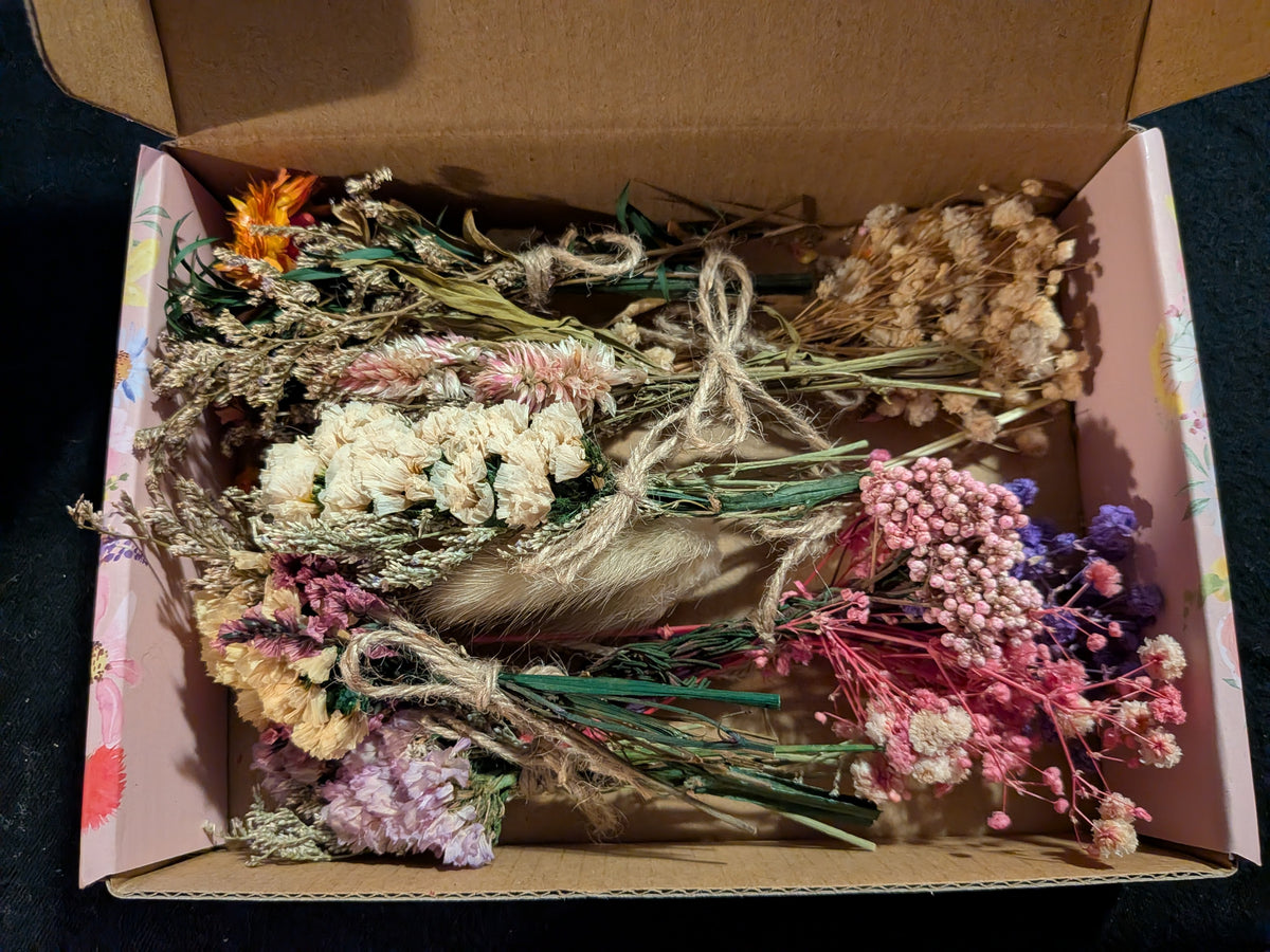 Bundles of dried flowers Beautiful!