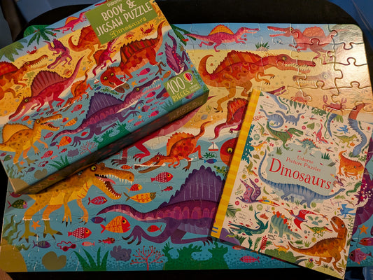 Usborne 100 pc Puzzle w/book-All piecesPresent