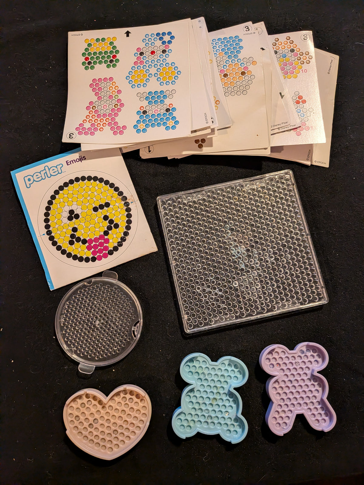 Aqua bead trays & Patterns