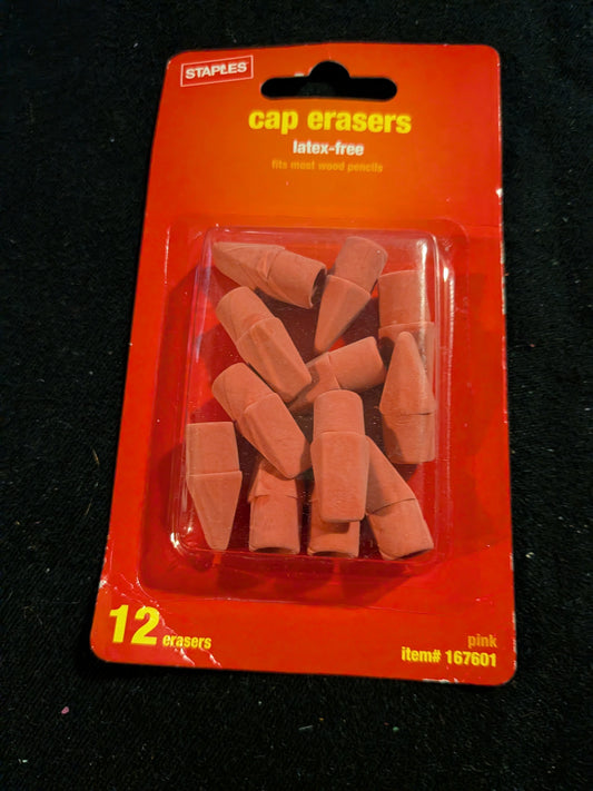 Pencil eraser toppers