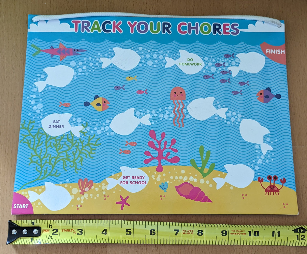 Dry erase chore chart