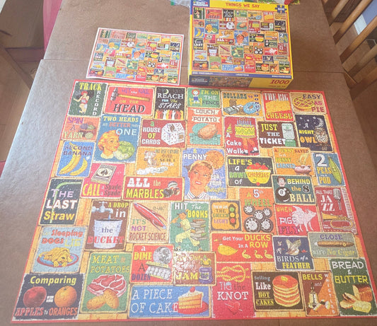Things We Say 1000 pc White Mountain puzzle