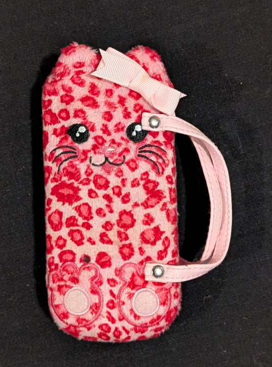 Pink Cat Glasses Case for Girl