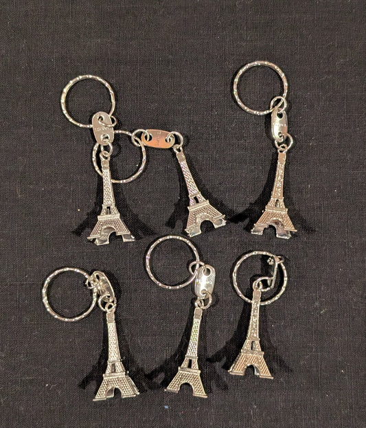 (6) Eiffel Tower Keychains