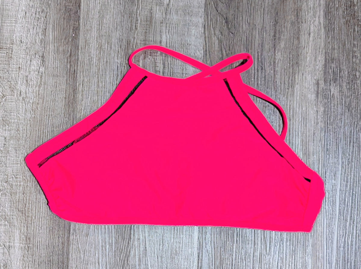 Bright pink swim top GUC - size Junior - L (11/13)