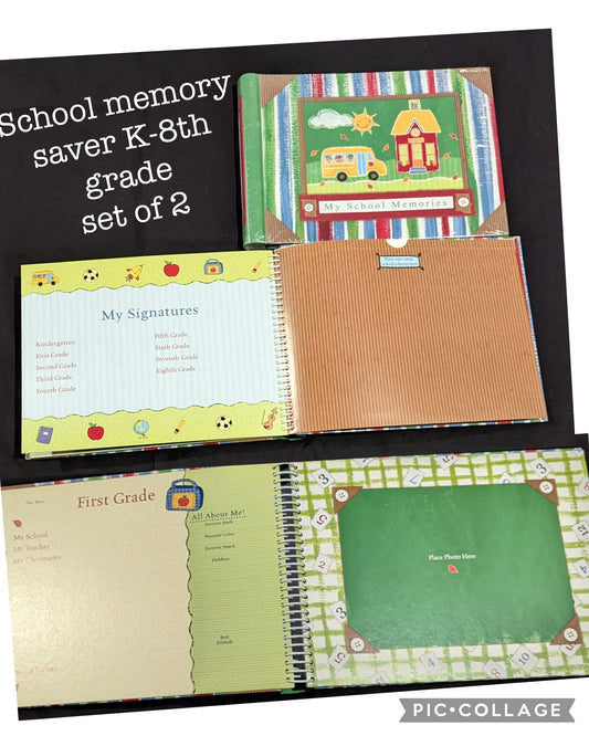 School memory saver bks Set of 2  K-8th gr