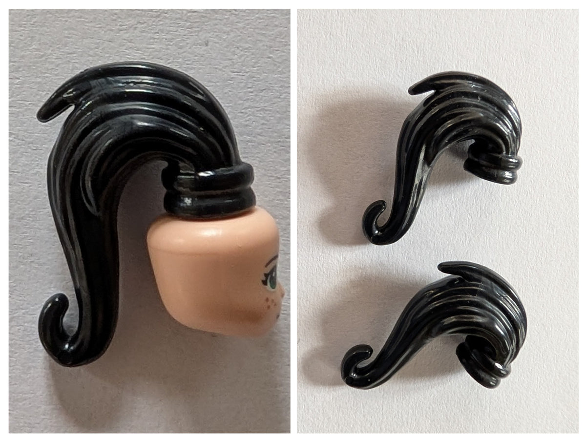 Black pony tail for Minifigs (1 of 5)