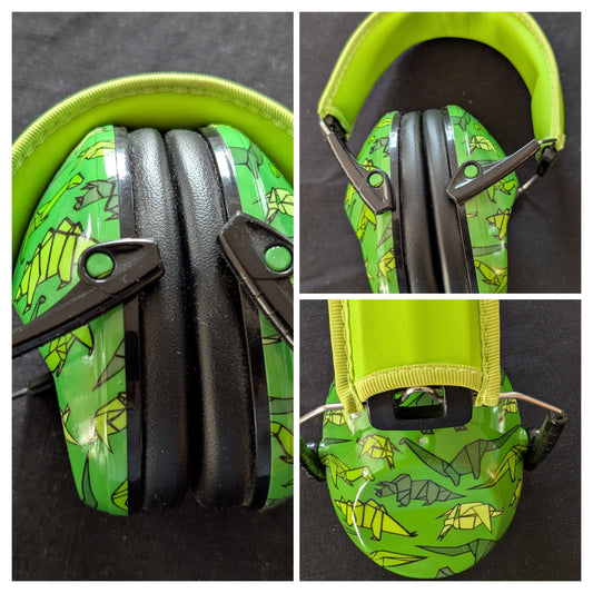 Headphones to block noise - dinosaurs