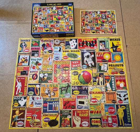 Slang we Used 1000 pc White Mountain puzzle