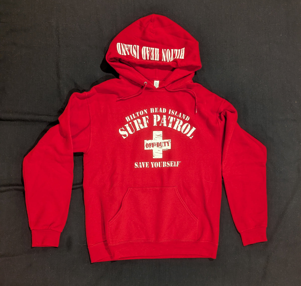 Hilton Head Surf Patrol Red Hoodie - size Junior - M (7/9)