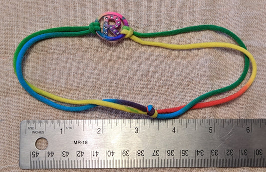 Justice R neckace Chocker - rainbow colors