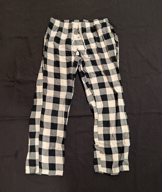 Black & white pants Cotton w/pockets - size Junior - S (3/5)