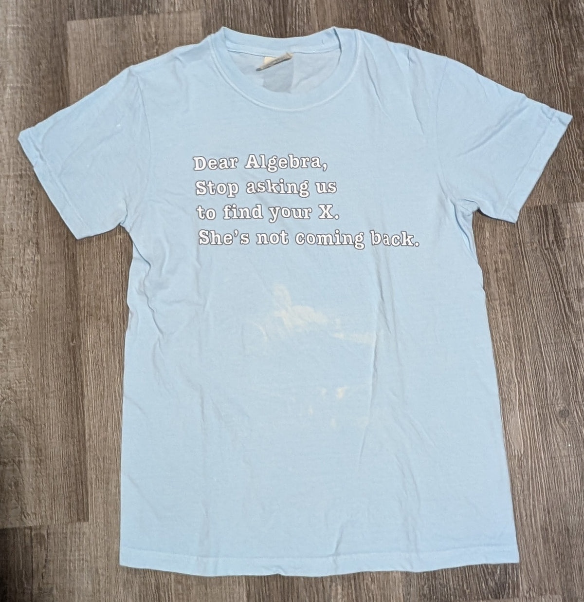 Algebra T-shirt Blue VGUC - size Junior - S (3/5)