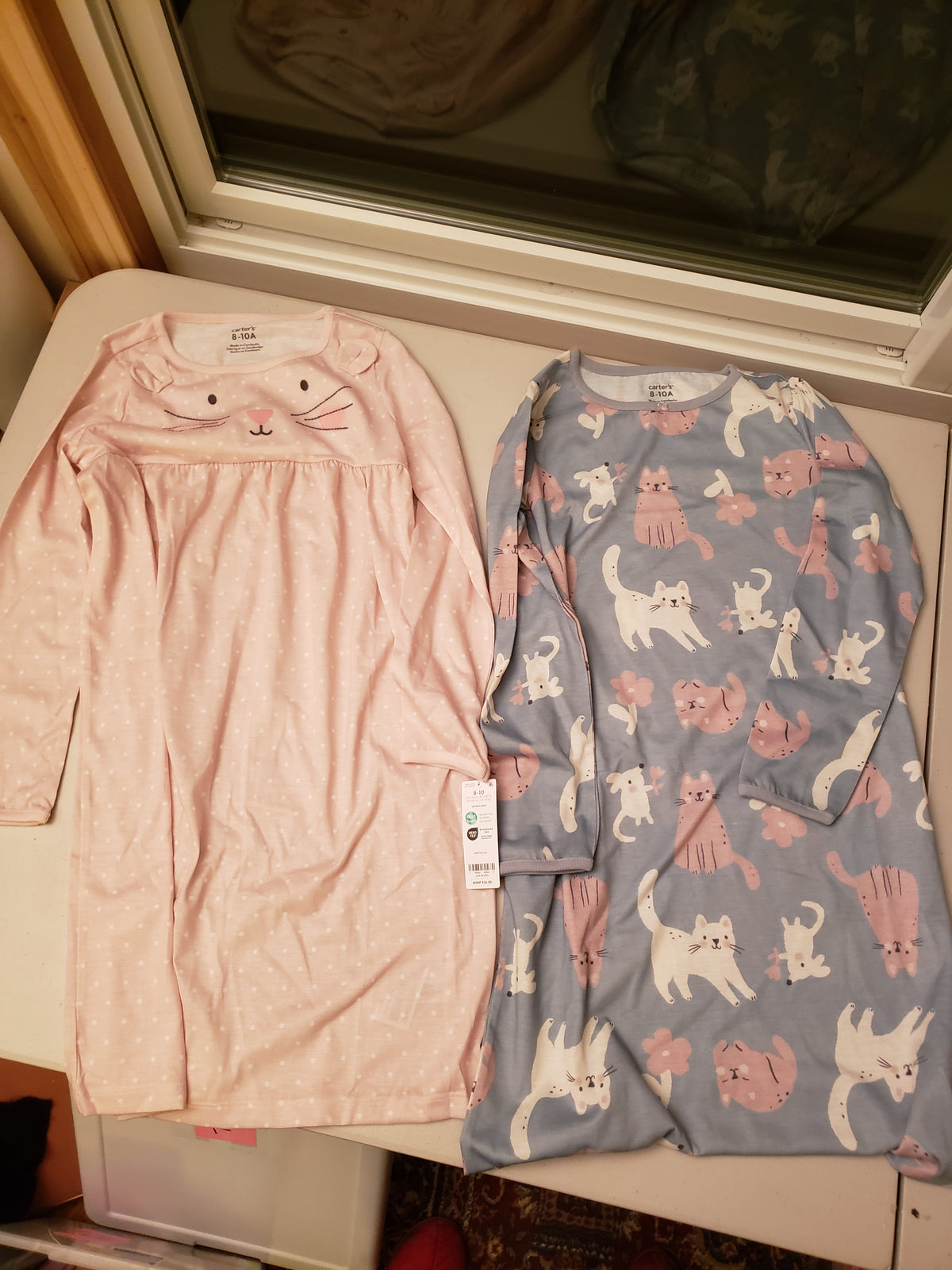 Carters cat nightgowns NWOT - size Youth - 10 (L)