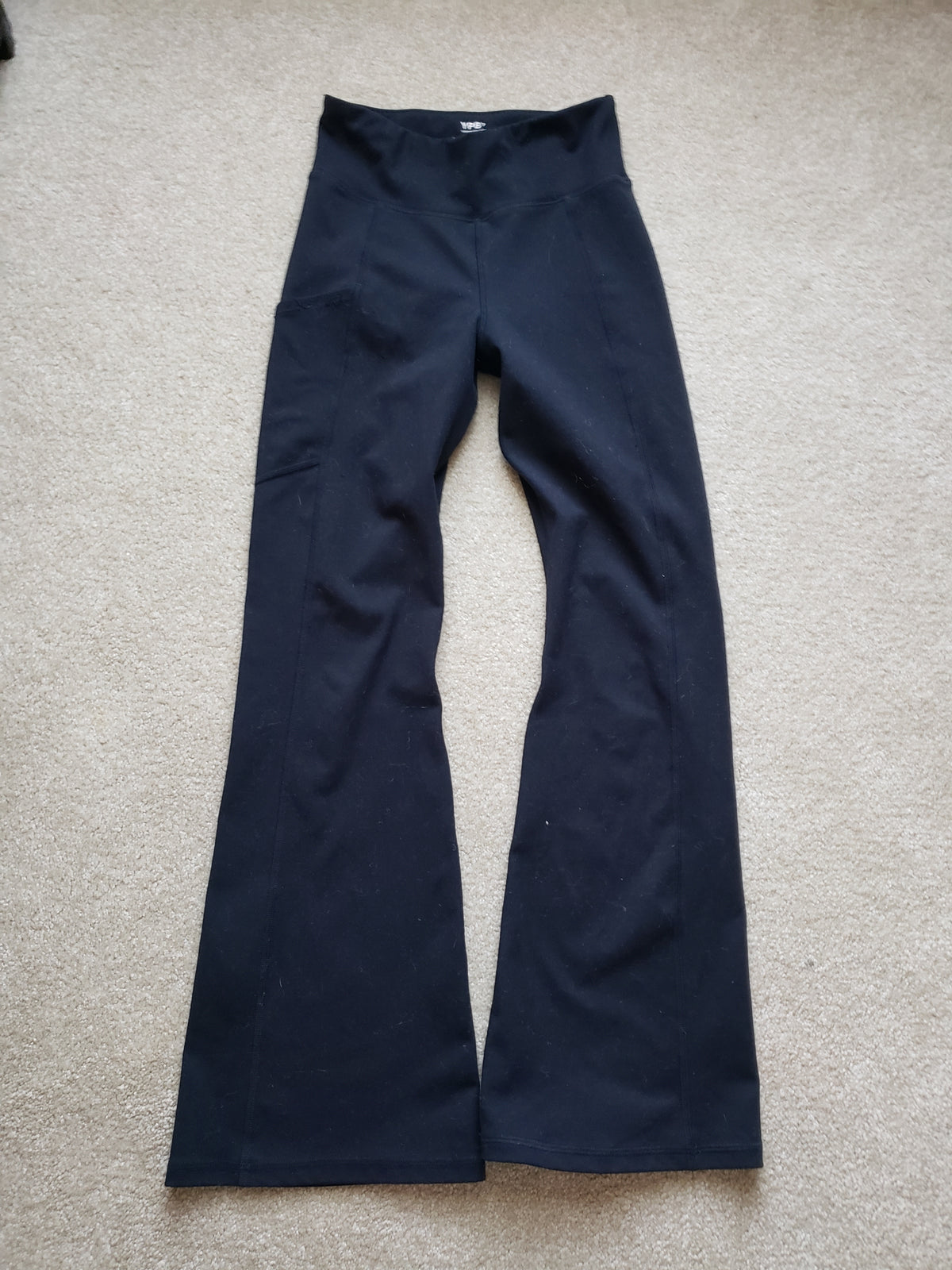 YPB black flare leg yoga pants - size Youth - 10 (L)