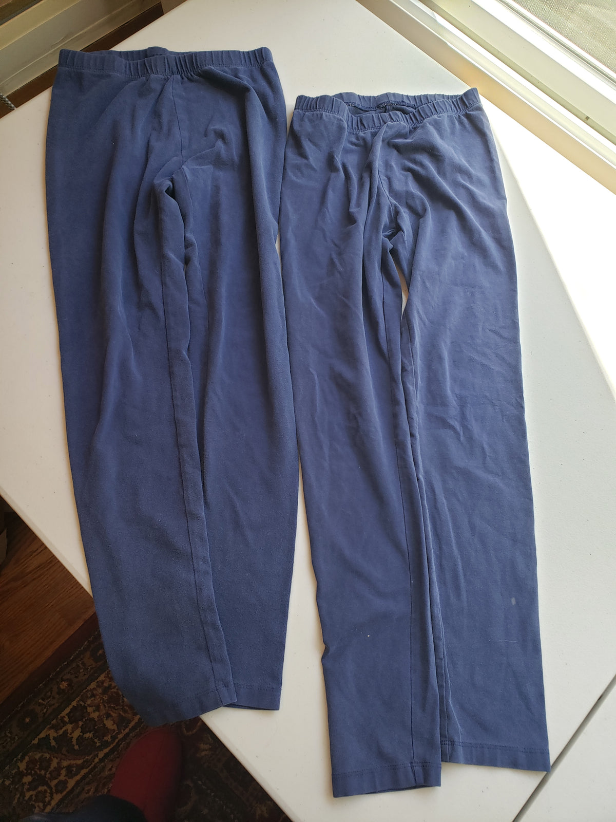 Cat & Jack blue leggings 2 pair - size Youth - 10 (L)
