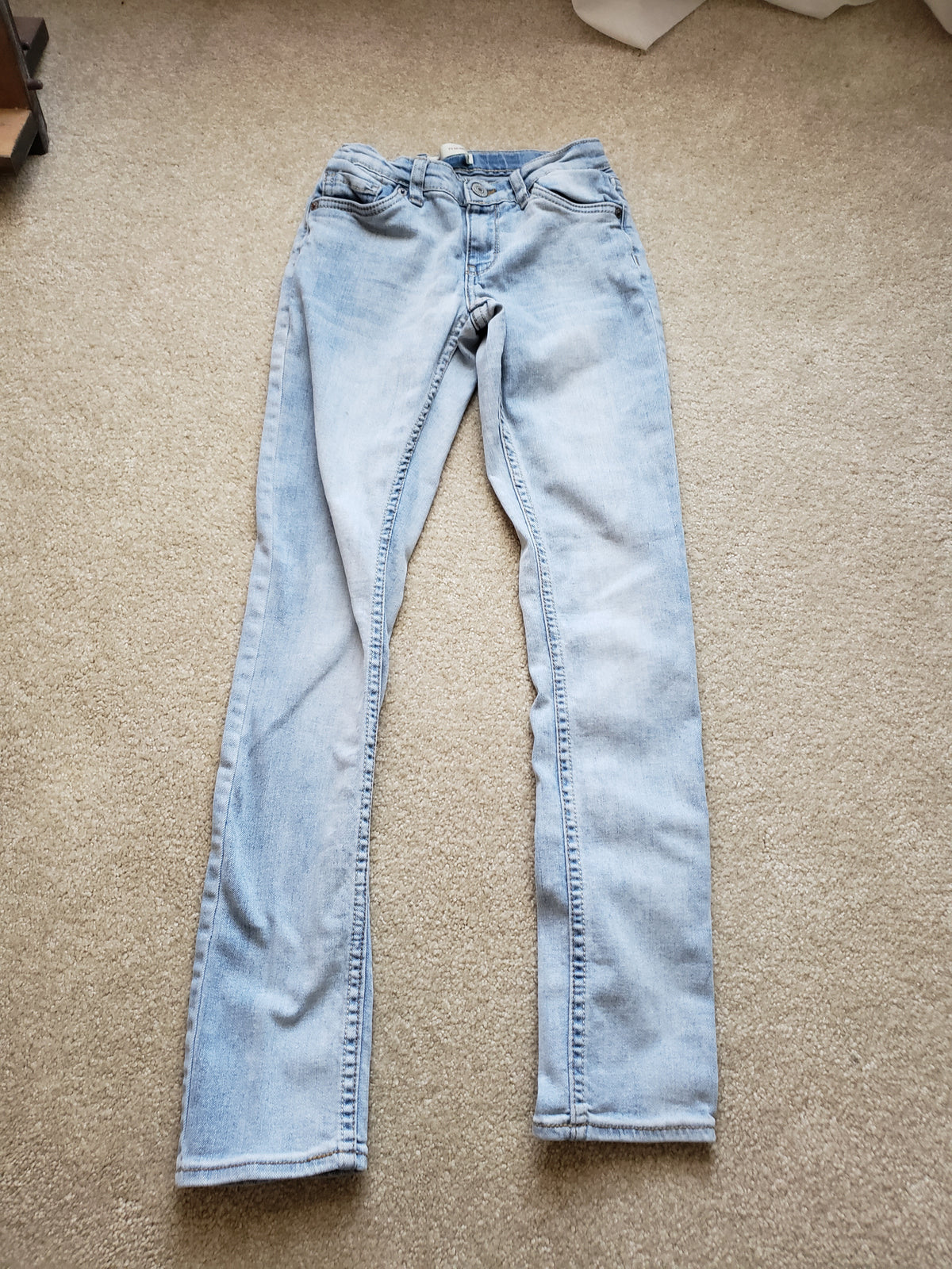 Levi faded slim cut skinny jeans, elastic - size Youth - 14 (XL)