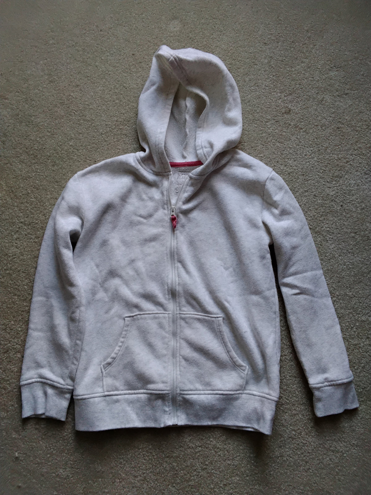 Heather zip hoodie Sweatshirt - size Youth - 10 (L)