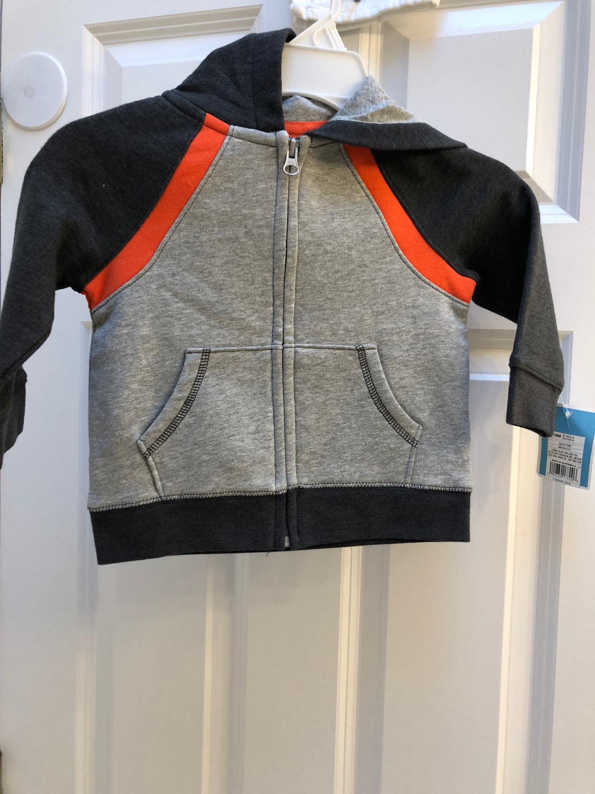 New Gray jacket hoodie New - size Month - 18-24 / 24M