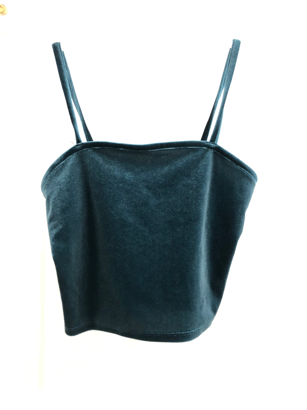 Forever 21 tank Green velour - size Youth - 12 (L)