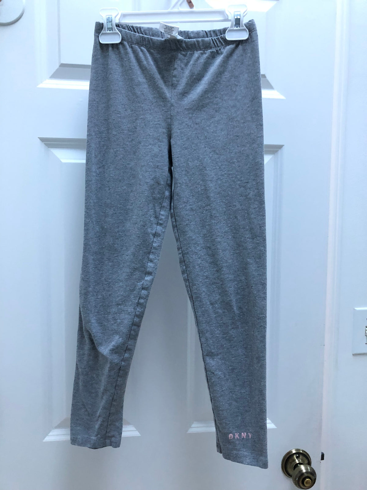 DKNY gray leggings Cotton - size Youth - 12 (L)