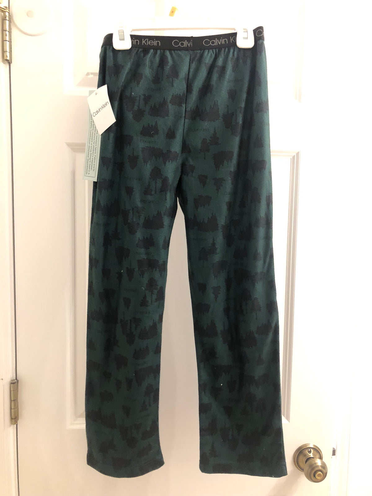 New Calvin Klein pajama Pants only. Dark green - size Youth - 7 (S)
