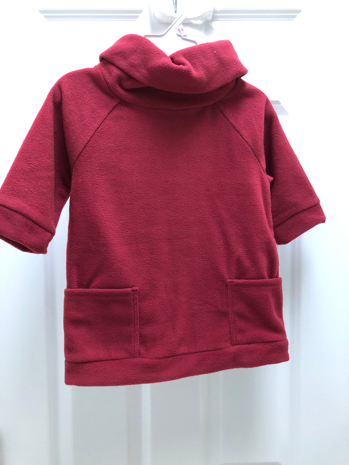 Burgundy fleece tee Long sleeve - size Toddler - 5T