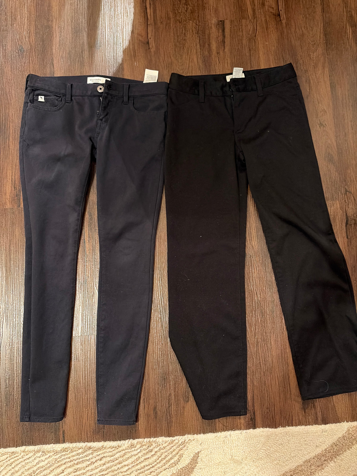 Lot of 2 black pants Abercrombie - size Youth - 12 (L)