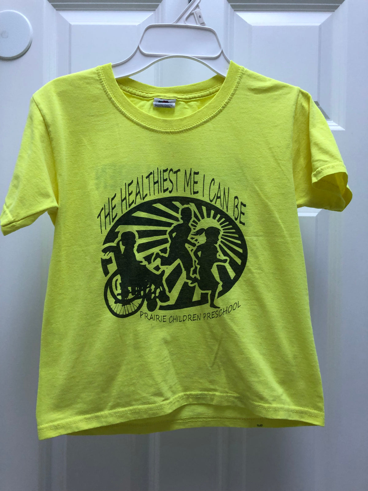 Safety yellow t-shirt - size Youth - 5 (XS)