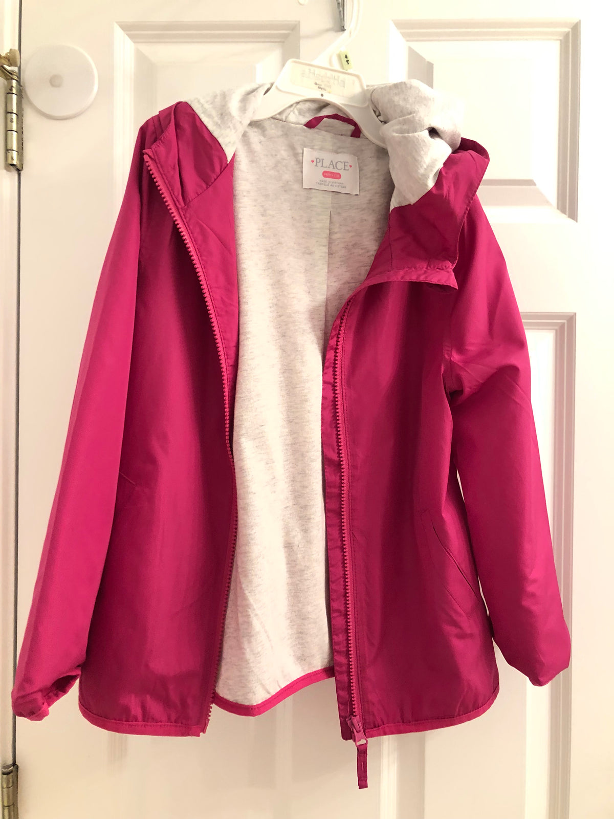 CP wind breaker jacket Pink. Lined - size Youth - 8 (M)