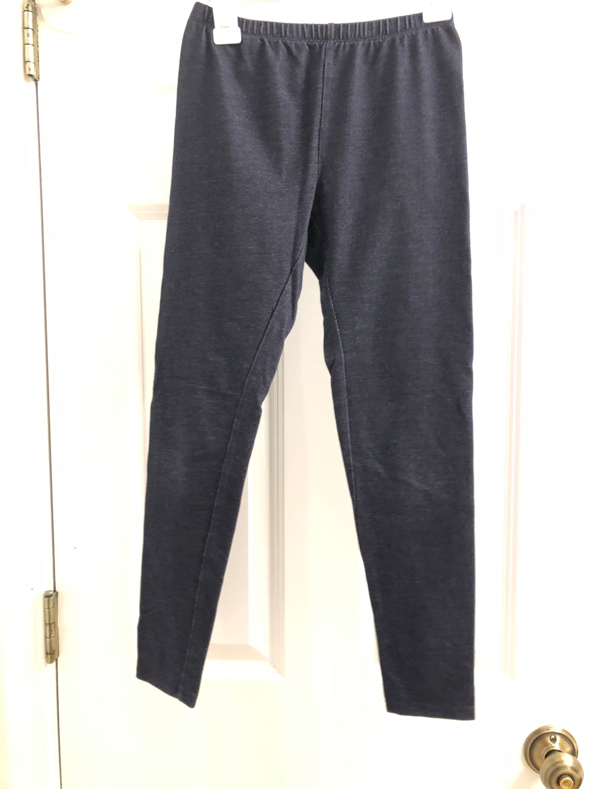 Navy blue leggings Cotton - size Youth - 10 (L)
