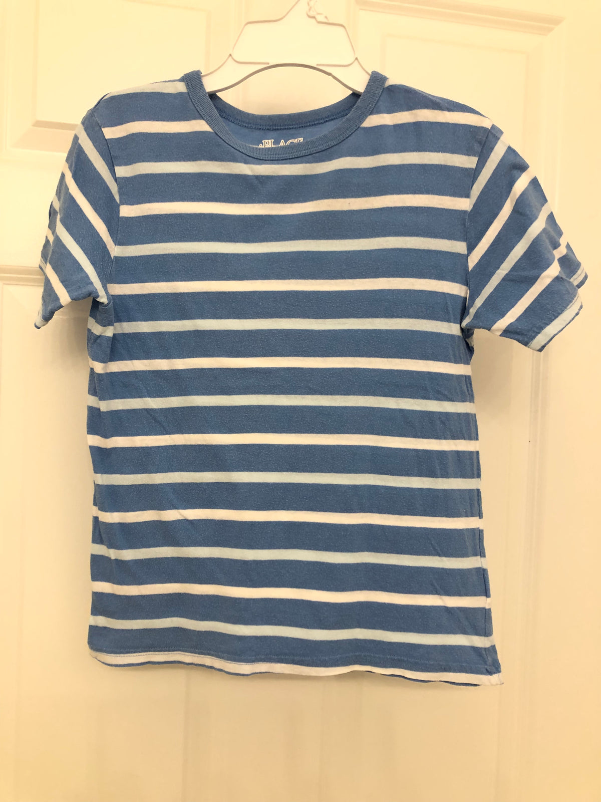 CP striped t-shirt Blue white - size Youth - 5 (XS)