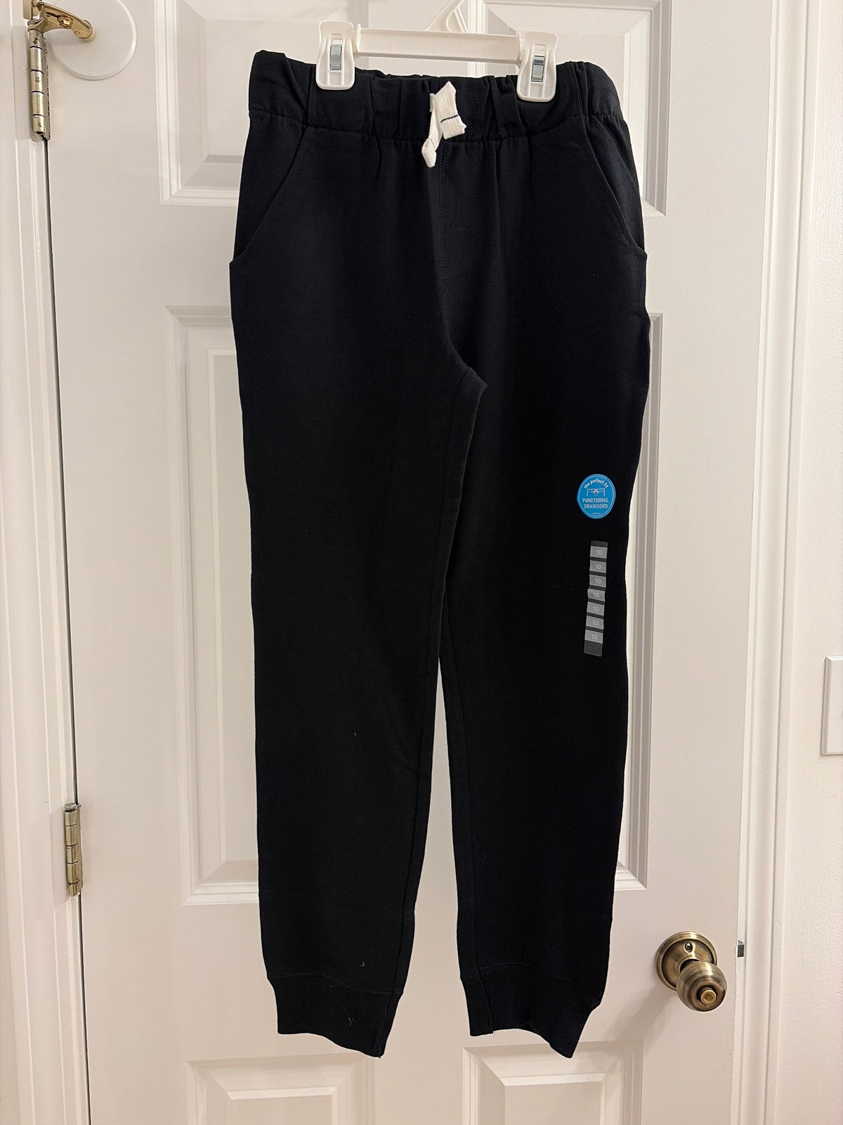 New pants joggers Black cotton - size Youth - 10 (L)