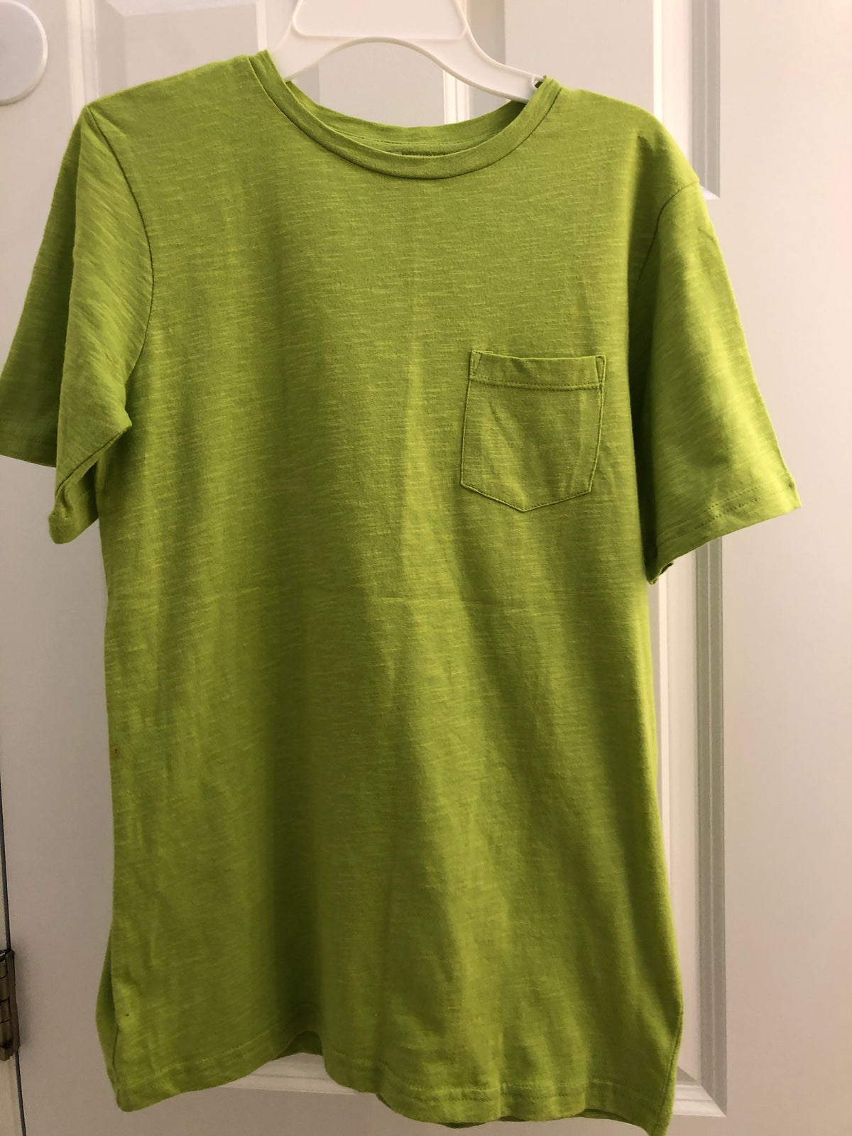 New t-shirt Safety green color - size Teen/Men - L (36-38)