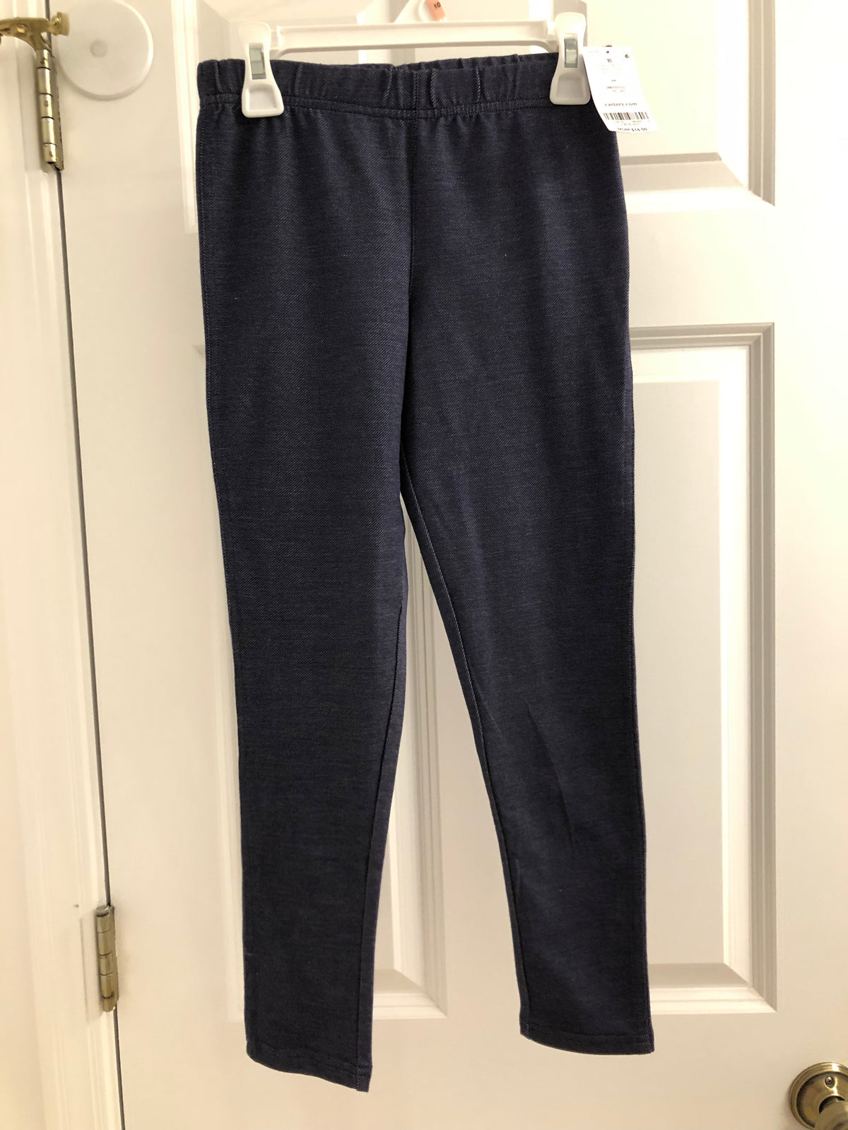 New leggings Navy blue. Cotton - size Youth - 10 (L)