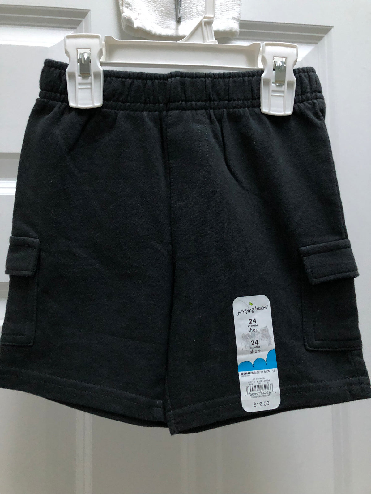 New Dark gray shorts 100% cotton - size Month - 18-24 / 24M