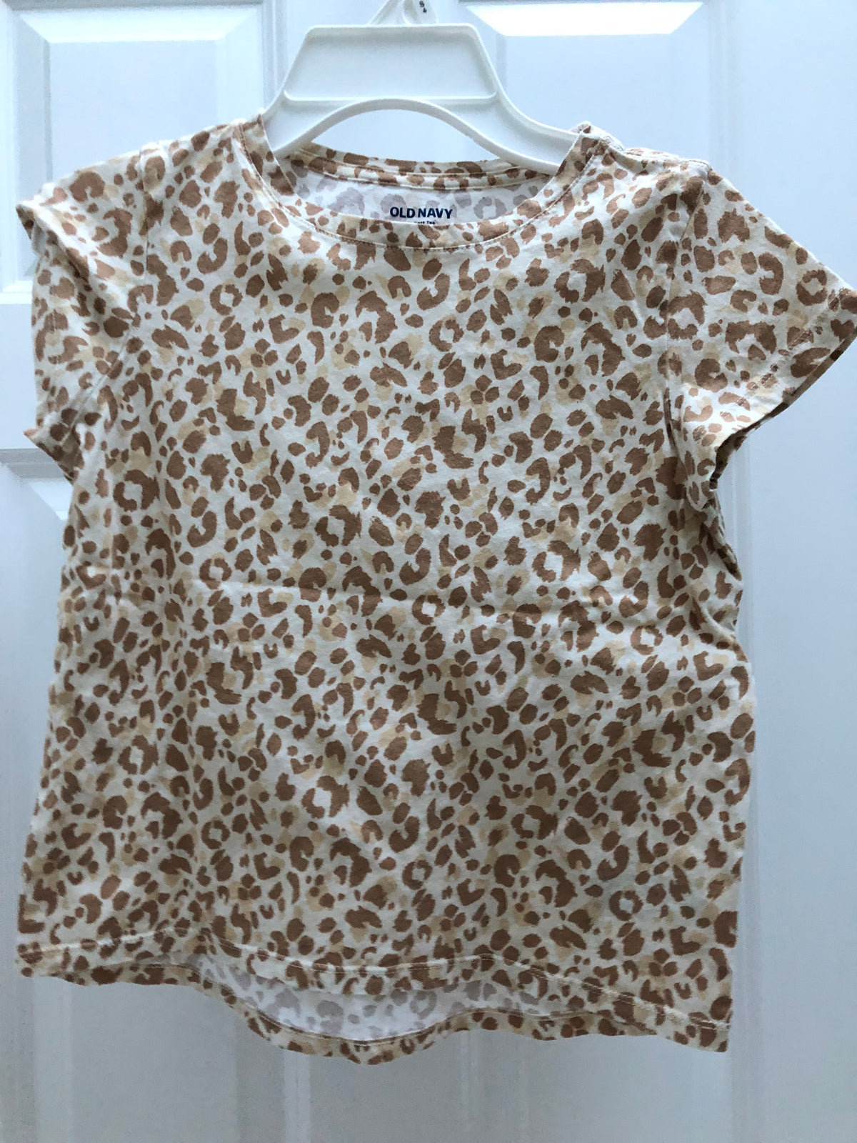 Leopard t-shirt Cotton. - size Youth - 8 (M)