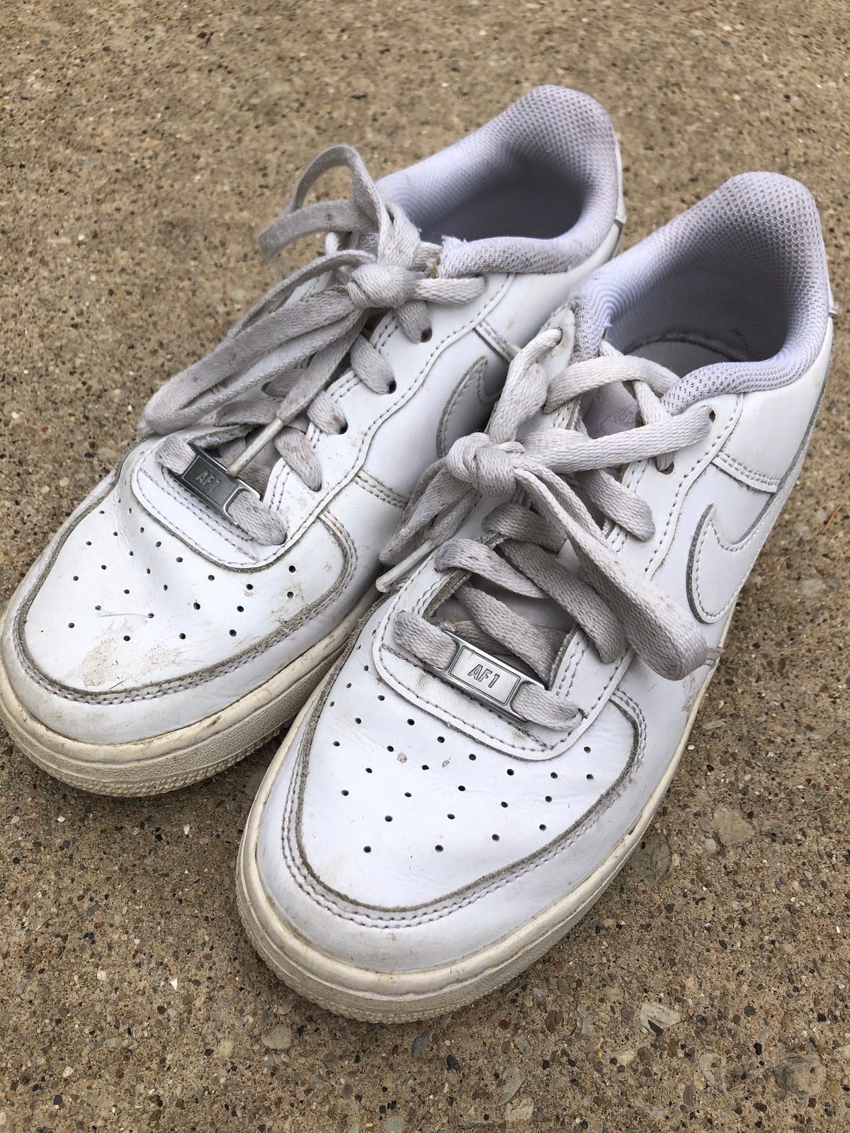 Nike Air Force 1 sneaker White leather - size Shoes - Kids 5